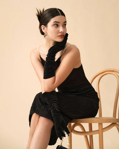 ALMA | Vestido water ripple texture