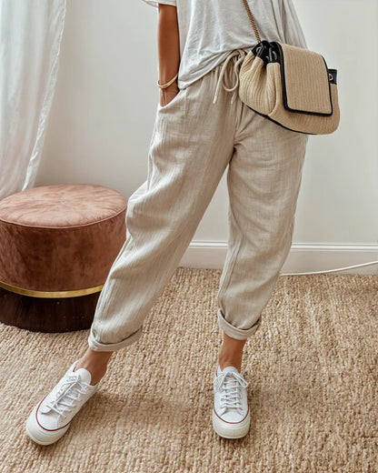 BRISA | Pantalón fluido de lino con ajuste relajado
