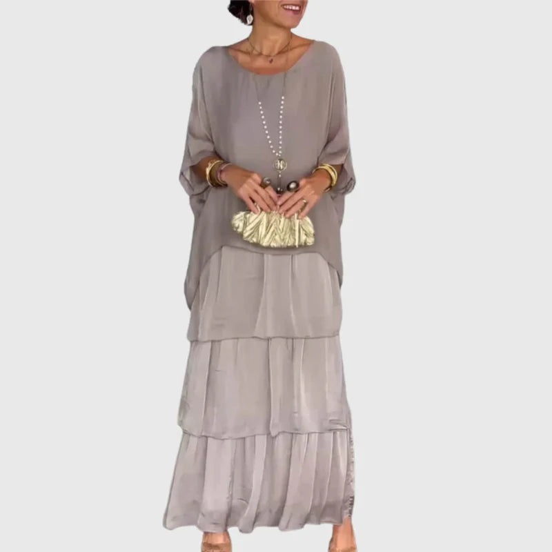 SOFÍA | Vestido fluido con volantes y caída elegante