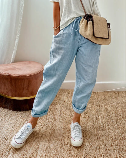 BRISA | Pantalón fluido de lino con ajuste relajado
