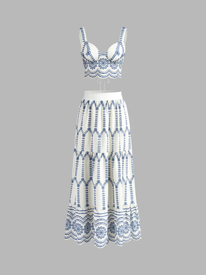 IBIZA | Conjunto falda estampado