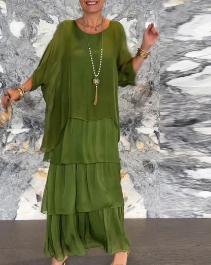 SOFÍA | Vestido fluido con volantes y caída elegante