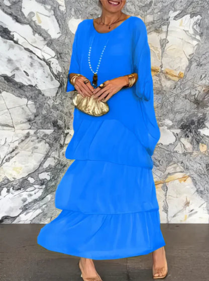 SOFÍA | Vestido fluido con volantes y caída elegante