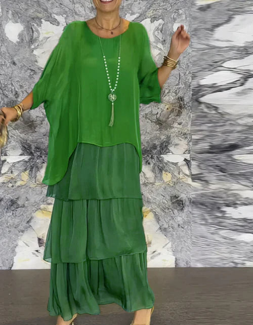 SOFÍA | Vestido fluido con volantes y caída elegante