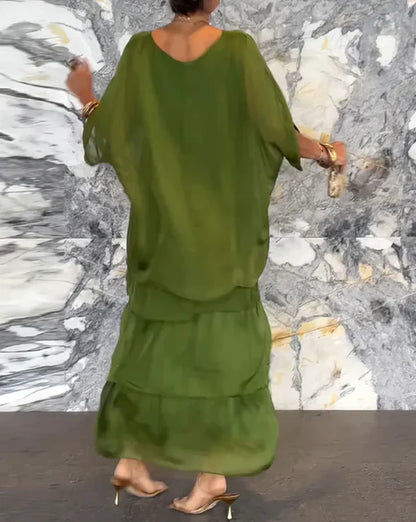 SOFÍA | Vestido fluido con volantes y caída elegante