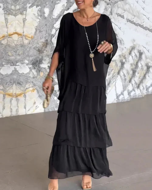 SOFÍA | Vestido fluido con volantes y caída elegante