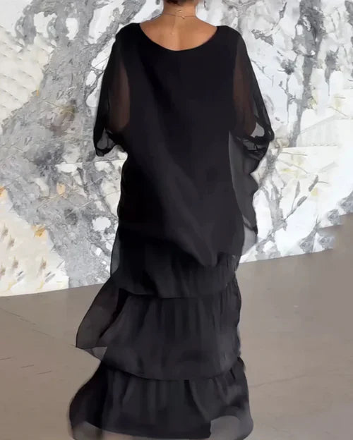 SOFÍA | Vestido fluido con volantes y caída elegante