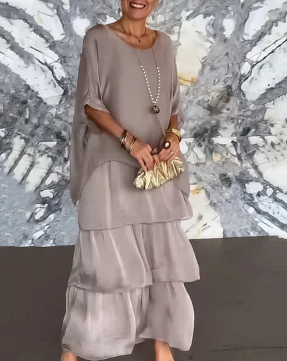 SOFÍA | Vestido fluido con volantes y caída elegante