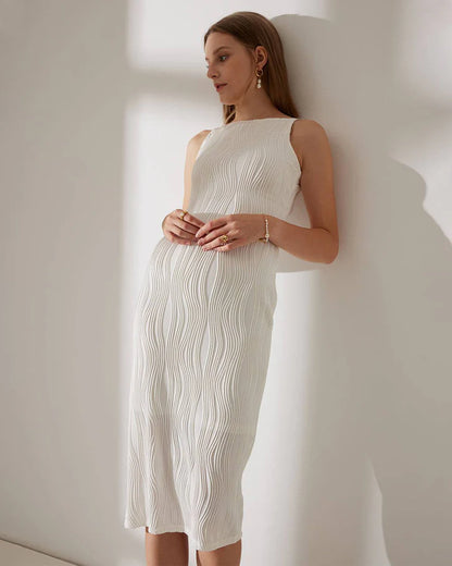 ALMA | Vestido water ripple texture