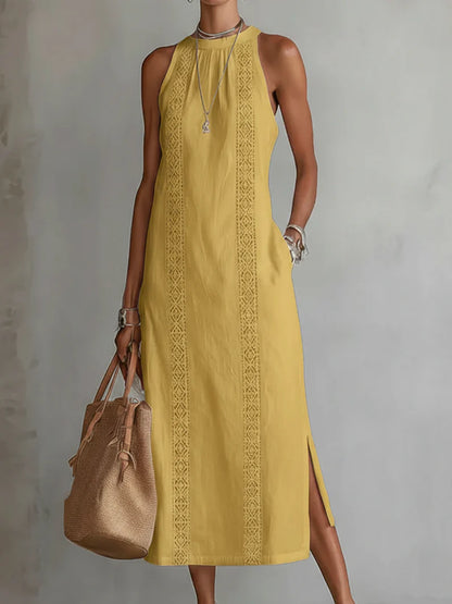 JIMENA | Vestido fluido con corte estilizado y acabado refinado