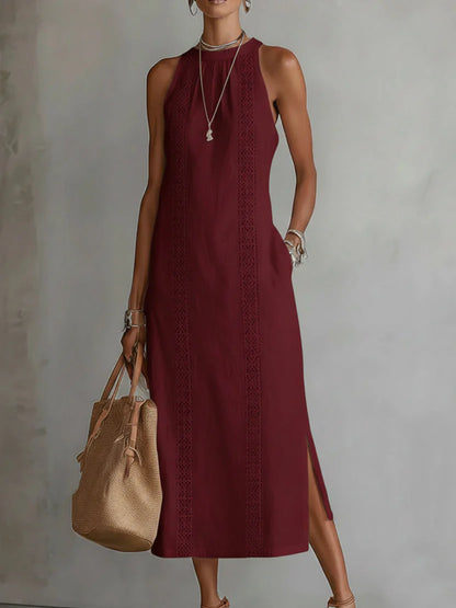 JIMENA | Vestido fluido con corte estilizado y acabado refinado